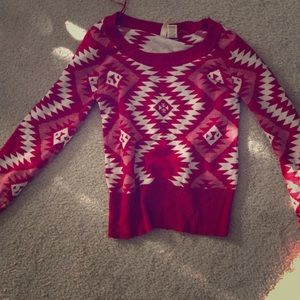 Red camel sweater